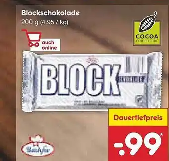 Netto Marken-Discount Blockschokolade Angebot