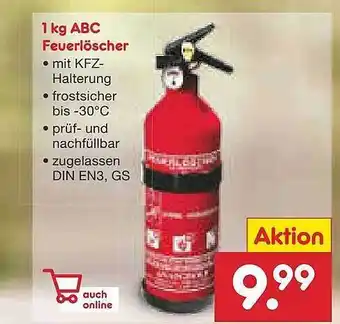 Netto Marken-Discount 1 kg abc feuerlöscher Angebot