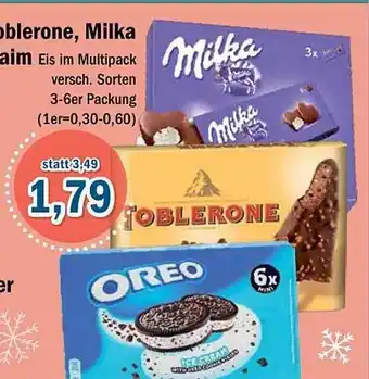 Aktiv Irma Oreo toblerone, milka Angebot