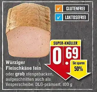 Edeka Würziger fleischkäse fein oder grob Angebot