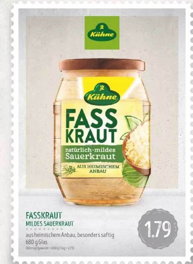 Fasskraut mildes sauerkraut Angebot bei Edeka Struve