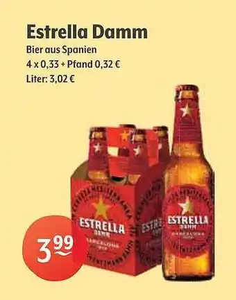 Getränke Hoffmann Estrella damm bier aus spanien Angebot