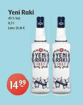 Getränke Hoffmann Yeni raki Angebot