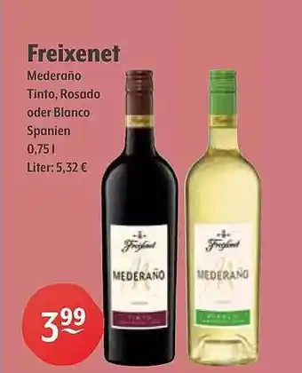 Getränke Hoffmann Freixenet mederaño tinto, rosado oder blanco spanien Angebot