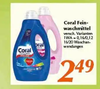 inkoop Coral fein waschmittel Angebot