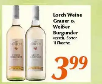 inkoop Lorch weine grauer o. weißer burgunder Angebot