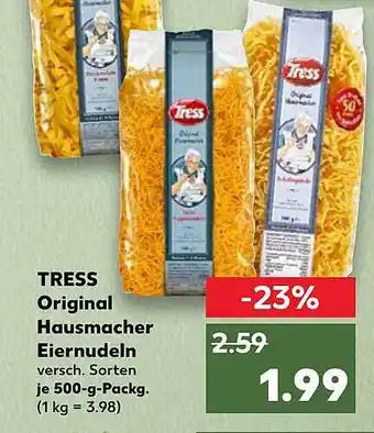 Kaufland Tress original hausmacher eiernudeln Angebot