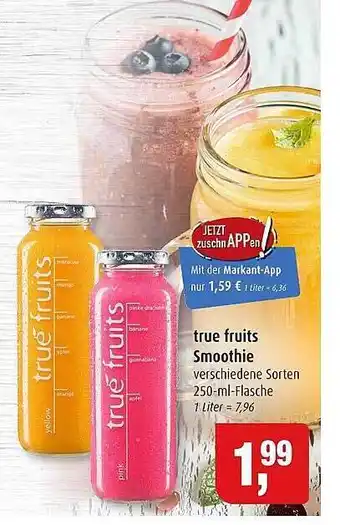 Markant True fruits smoothie Angebot