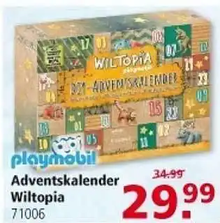 Multi Markt Playmobil adventskalender wiltopia Angebot