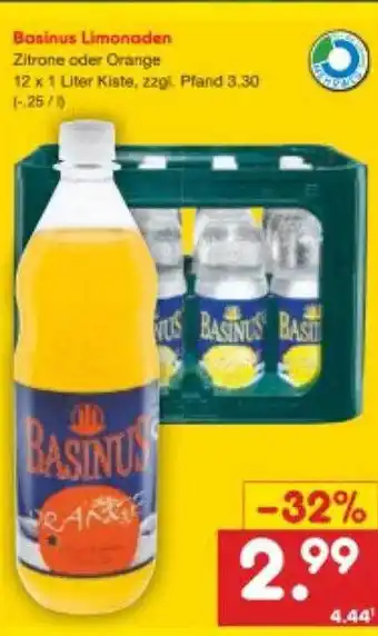 Netto Marken-Discount Basinus limonaden Angebot