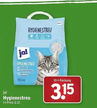 Wasgau Ja! hygienestreu Angebot