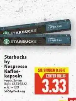 E-Center Starbucks by nespresso kaffeekapseln Angebot