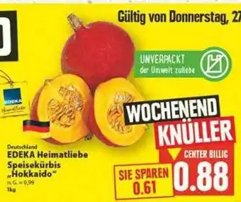 E-Center Eigene heimatliebe speisekürbis „hokkaido“ Angebot