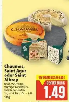 E-Center Chaumes, saint agur oder saint albray Angebot