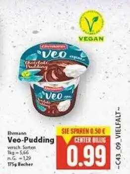 E-Center Ehrmann veo-pudding Angebot