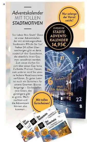 Edeka Zurheide Städte adventskalender Angebot