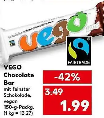 Kaufland Vego chocolate bar Angebot