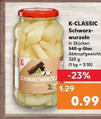 Kaufland K-classic schwarzwurzeln Angebot