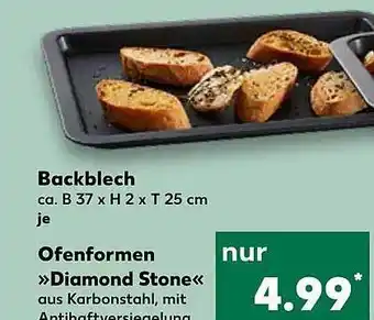 Kaufland Backblech oder ofenformen „diamond stone“ Angebot