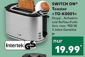 Kaufland Intertek switch on toaster „to-k0001“ Angebot