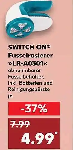 Kaufland Switch on fusselrasierer „lr-a0301“ Angebot