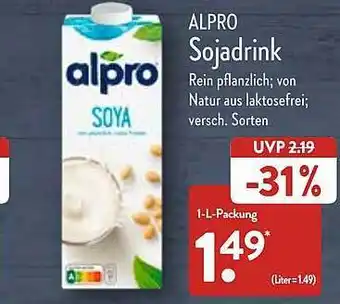 Aldi Nord Alpro sojadrink Angebot