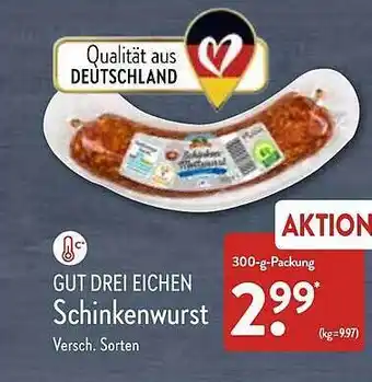 Aldi Nord Gut drei eichen schinkenwurst Angebot