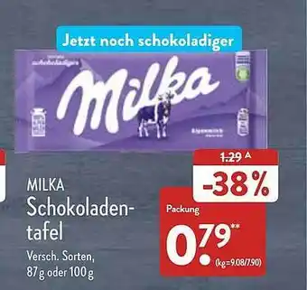 Aldi Nord Milka schokoladentafel Angebot