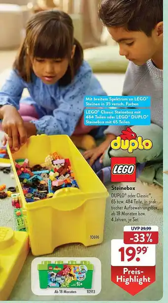 Aldi Süd Lego duplo steinebox Angebot