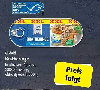 Aldi Süd Almare bratheringe Angebot