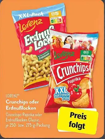 Aldi Süd Lorenz crunchips oder erdnußlocken Angebot