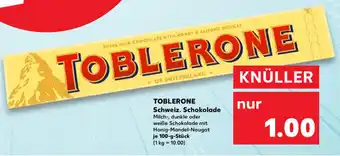 Kaufland Toblerone Schweiz. Schokolade 100 g Angebot