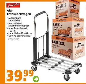 Globus Baumarkt Alu-transportwagen Angebot