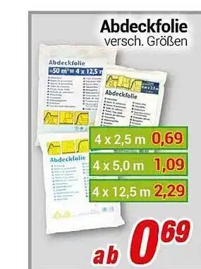 CENTERSHOP Abdeckfolie Angebot