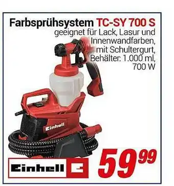 CENTERSHOP Einhell farbsprühsystem tc-sy 700 s Angebot