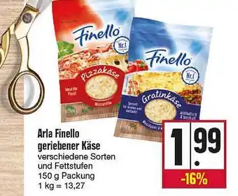 Kupsch Arla finello geriebener käse Angebot