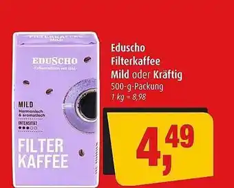 Markant Markt Eduscho filterkaffee mild oder kräftig Angebot