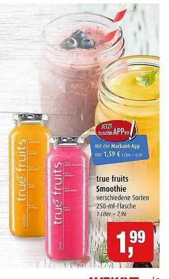 Markant Markt True fruits smoothie Angebot