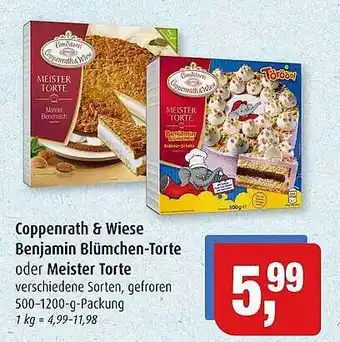 Markant Markt Coppenrath & wiese benjamin blümchen-torte oder meister torte Angebot