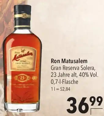 CITTI Markt Ron Matusalem Gran Reserva Solera 0,7 L Flasche Angebot