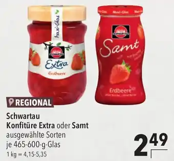 CITTI Markt Schwartau Konfitüre Extra oder Samt 465-600 g Glas Angebot