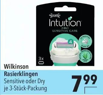 CITTI Markt Wilkinson Rasierklingen 3 Stück Packung Angebot