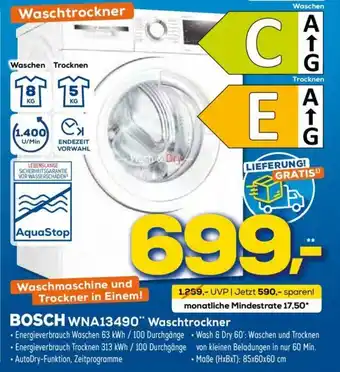 Euronics Bosch WNA13490 Waschtrockner Angebot