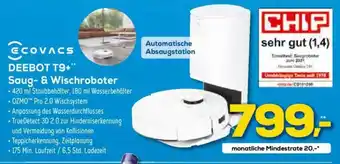 Euronics Deebot T9+Saug & Wischroboter Angebot