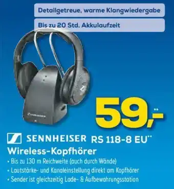 Euronics Sennheiser RS 118-8 EU Wireless Kopfhörer Angebot