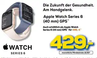 Euronics Apple Watch Series 6 (40 mm) GPS Angebot