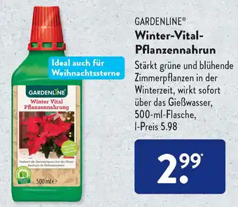 Aldi Süd Gardenline Winter Vital Pflanzennahrun 500 ml Flasche Angebot