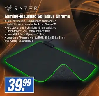 HEM Expert Razer Gaming Mauspad Goliathus Chroma Angebot