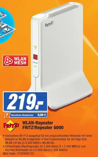 HEM Expert WLAN Repeater FRITZ! Repeater 6000 Angebot