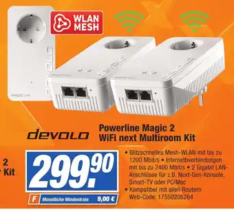 HEM Expert Devolo Powerline Magic 2 WiFi next Multiroom Kit Angebot